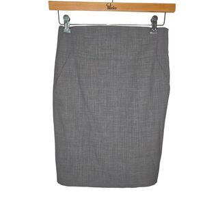 ​Banana Republic Stretch Wool Blend Pencil Skirt Grey Size 4 NWOT